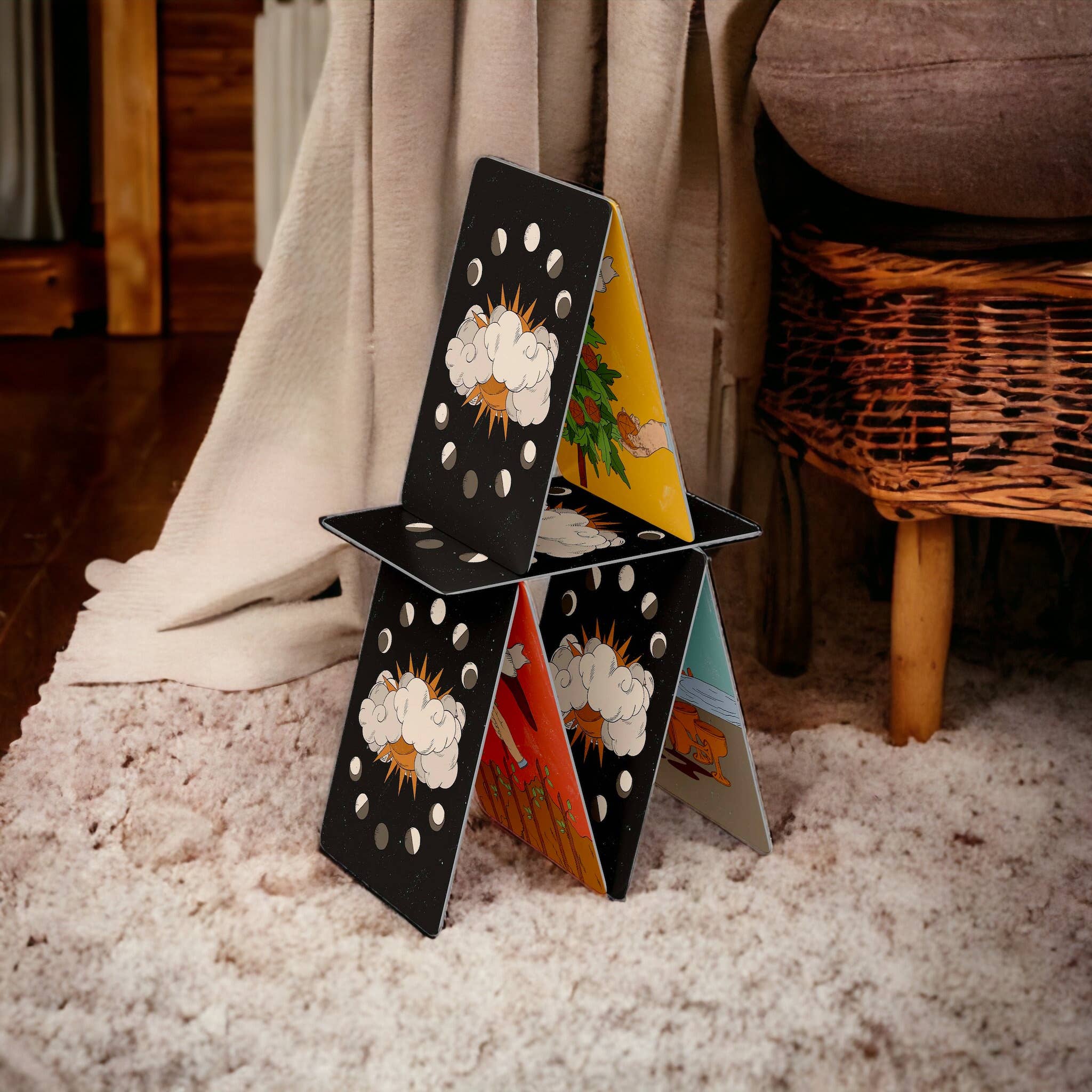 Dio Candle Company - Vente Cartes de tarot - Jeu de tarot Rider Waite - Costumes codés par couleur au format poker12