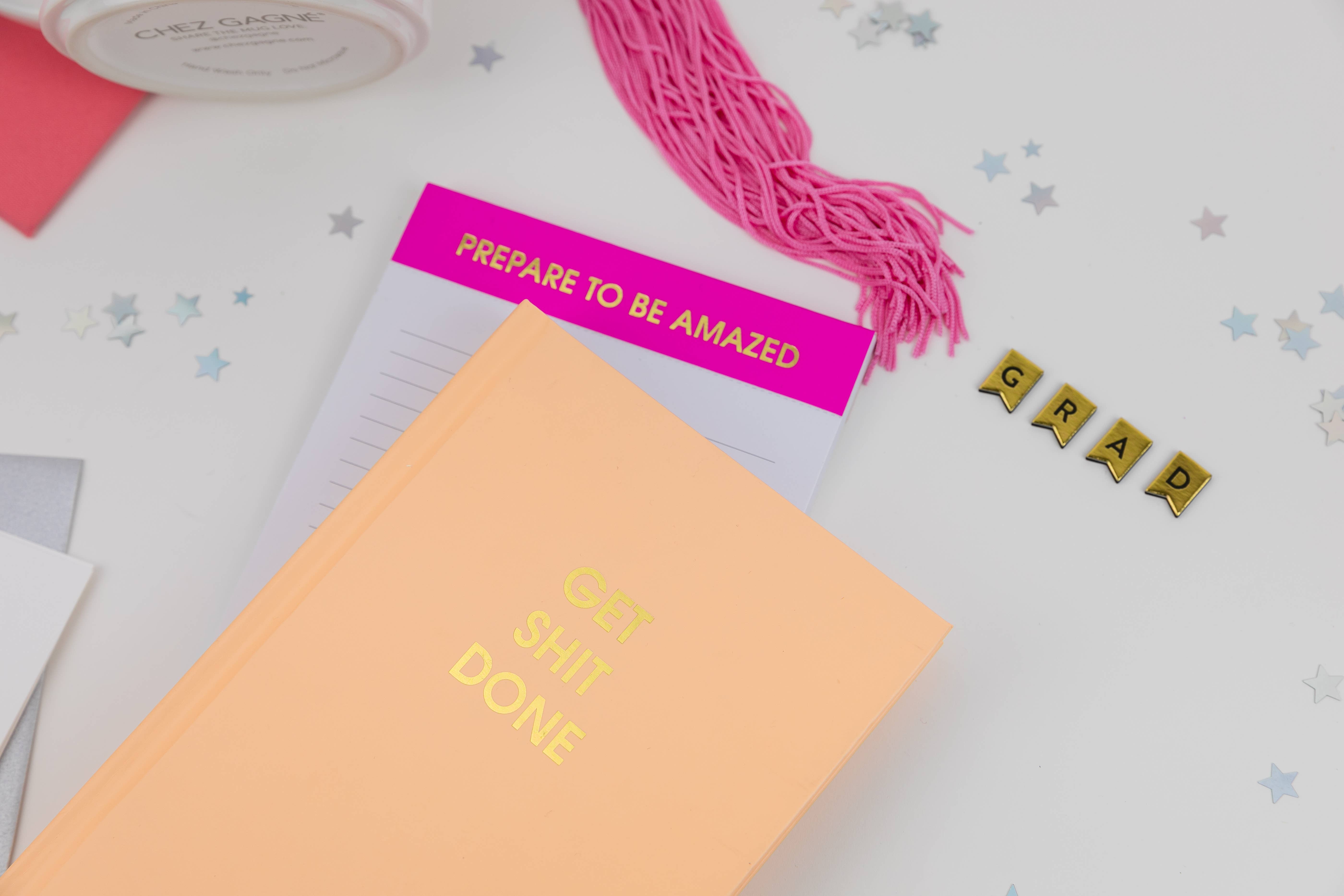 Chez Gagné - Wholesale Journal/Diary - Get Shit Done - Hardcover Daily Journal - Mimosa Orange6