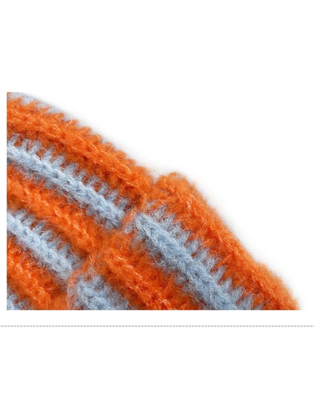 Funkyrel® Atzbranding Limited - Wholesale Beanie - Women's - Haila - Color-block Striped Cuffed Knitted Beanie - Warm & Stylish8