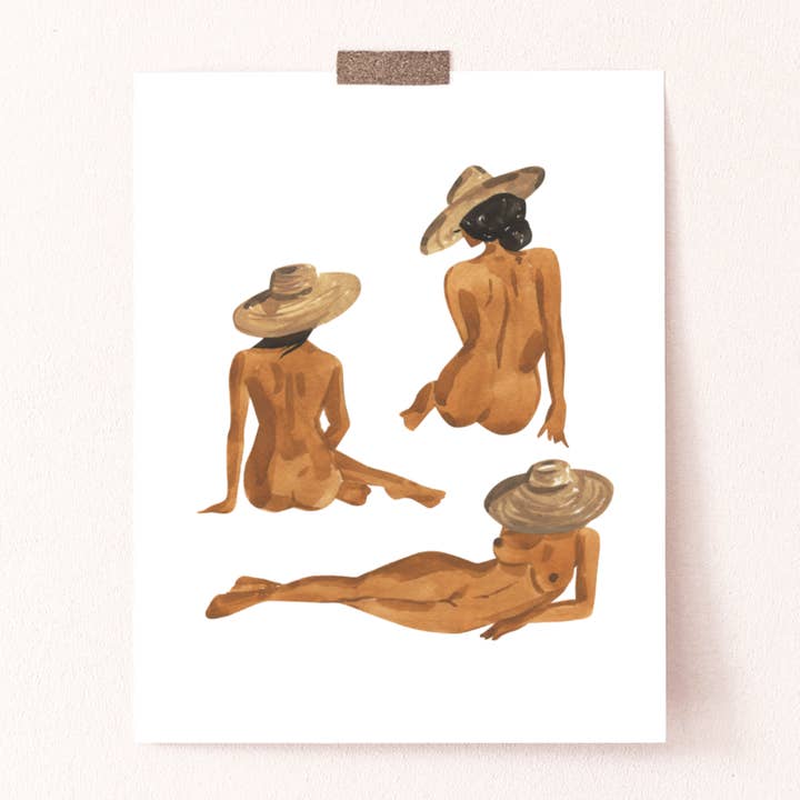 Figure Studies Art Print for wholesale by Sabina Fenn