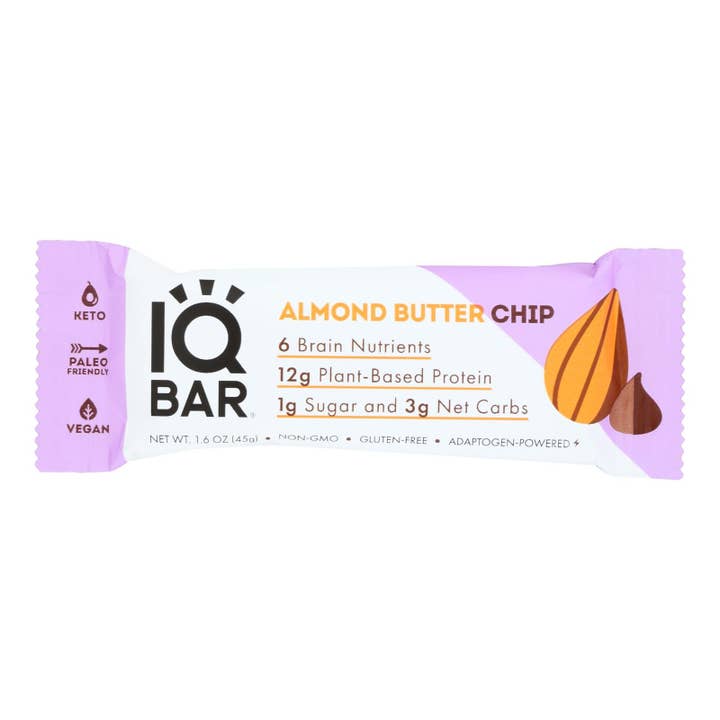 Everyday Supply Co - Wholesale Snack Bar - Iq Bar - Bar Almond Butter Cup - Case of 12 - 1.6 OZ