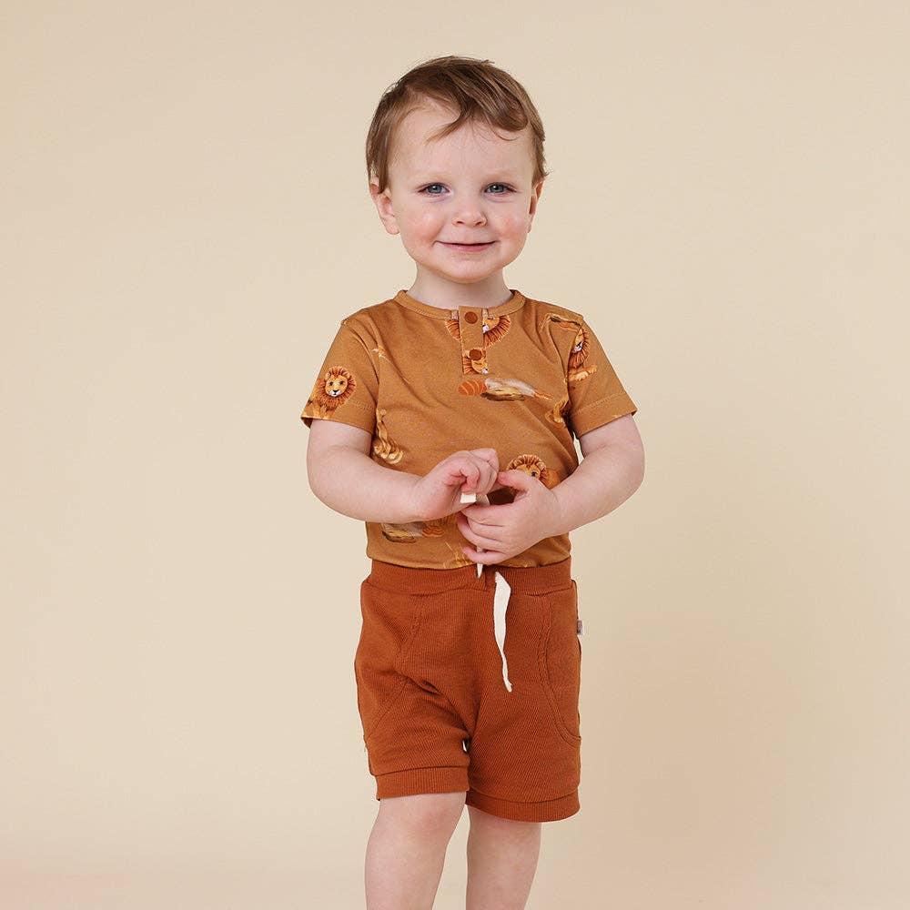 Snuggle Hunny - Wholesale Bodysuit (Non-Footed) - Baby - Roar Short Sleeve Organic Bodysuit6