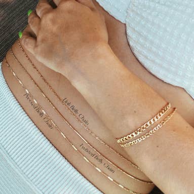 GoldFi - Wholesale Face/Body Chain - 18k Gold Filled Belly Body Chain5