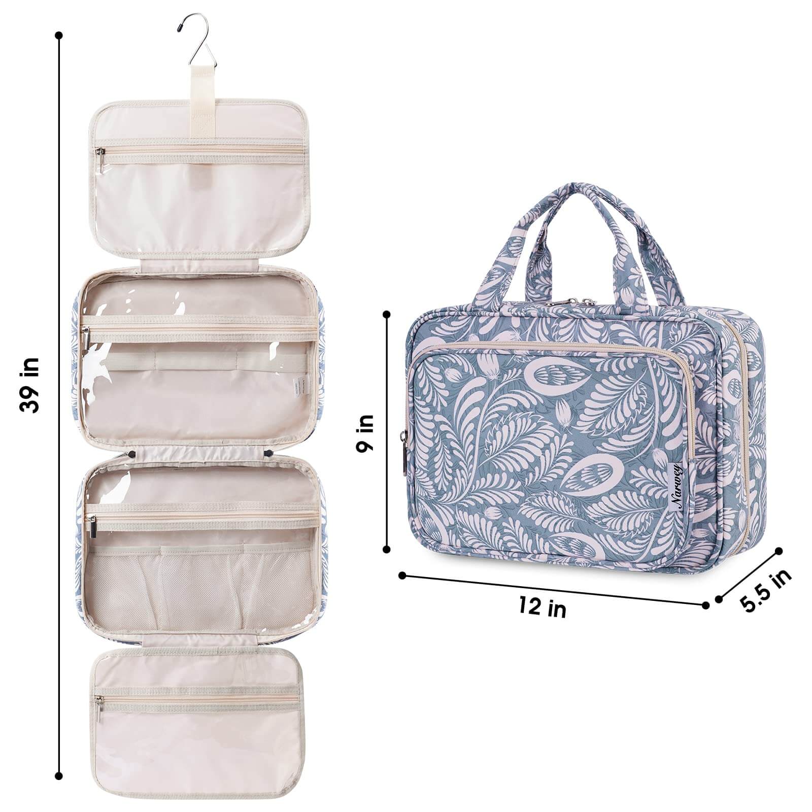 wandf - Wholesale Toiletry Bag - Women's - Large Capacity Waterproof Hanging Toiletry Bag Travel Bag38