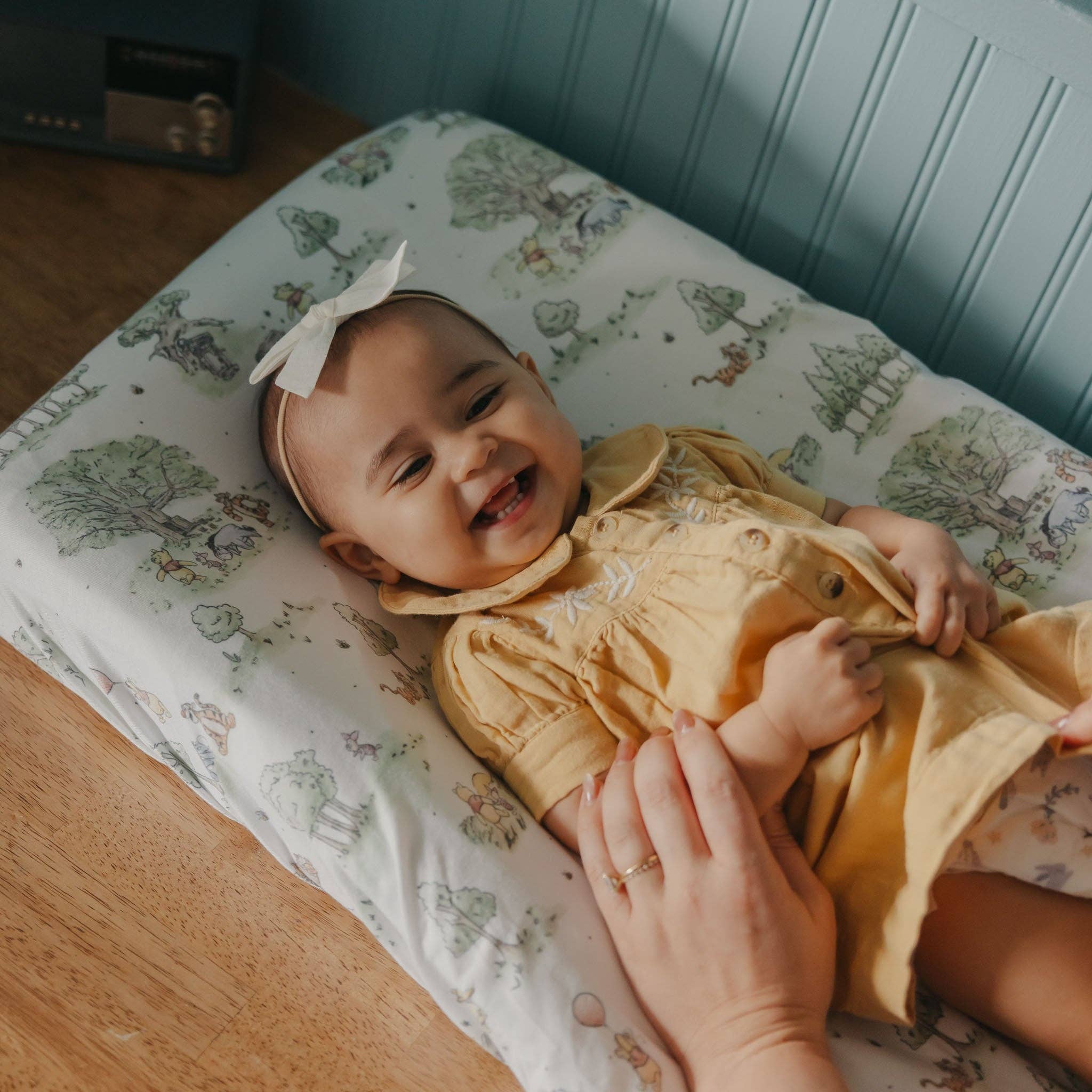 Copper Pearl - Wholesale Changing Mat/Pad Cover - Baby - Premium Knit Diaper Changing Pad Cover - Hundred Acre Wood3