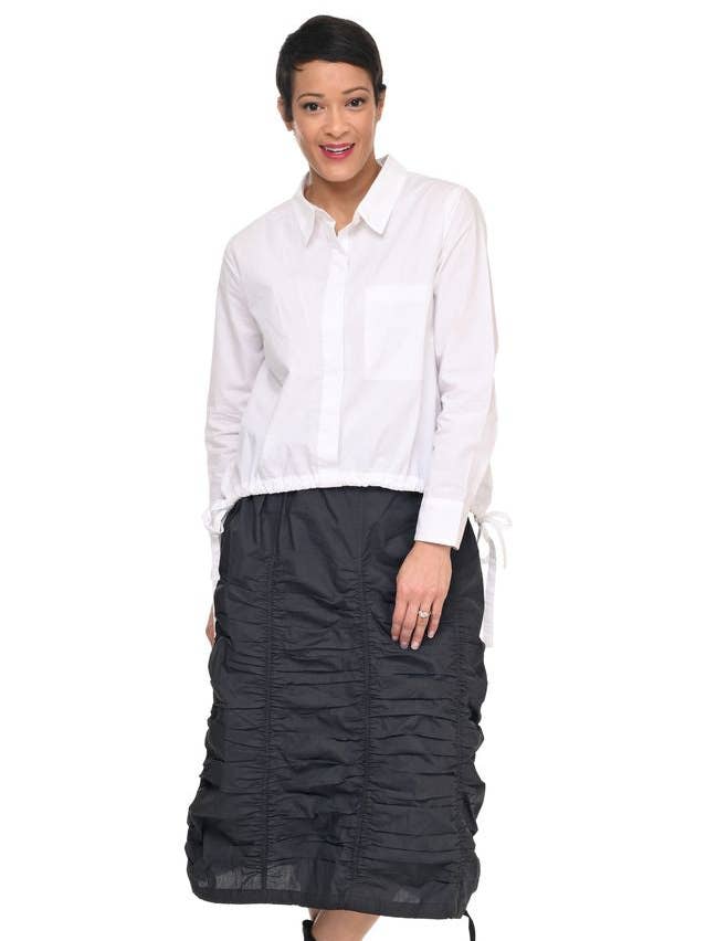 Gonna Valencia SDC333 in cotone nero per la vendita all'ingrosso da parte di Tulip Clothing