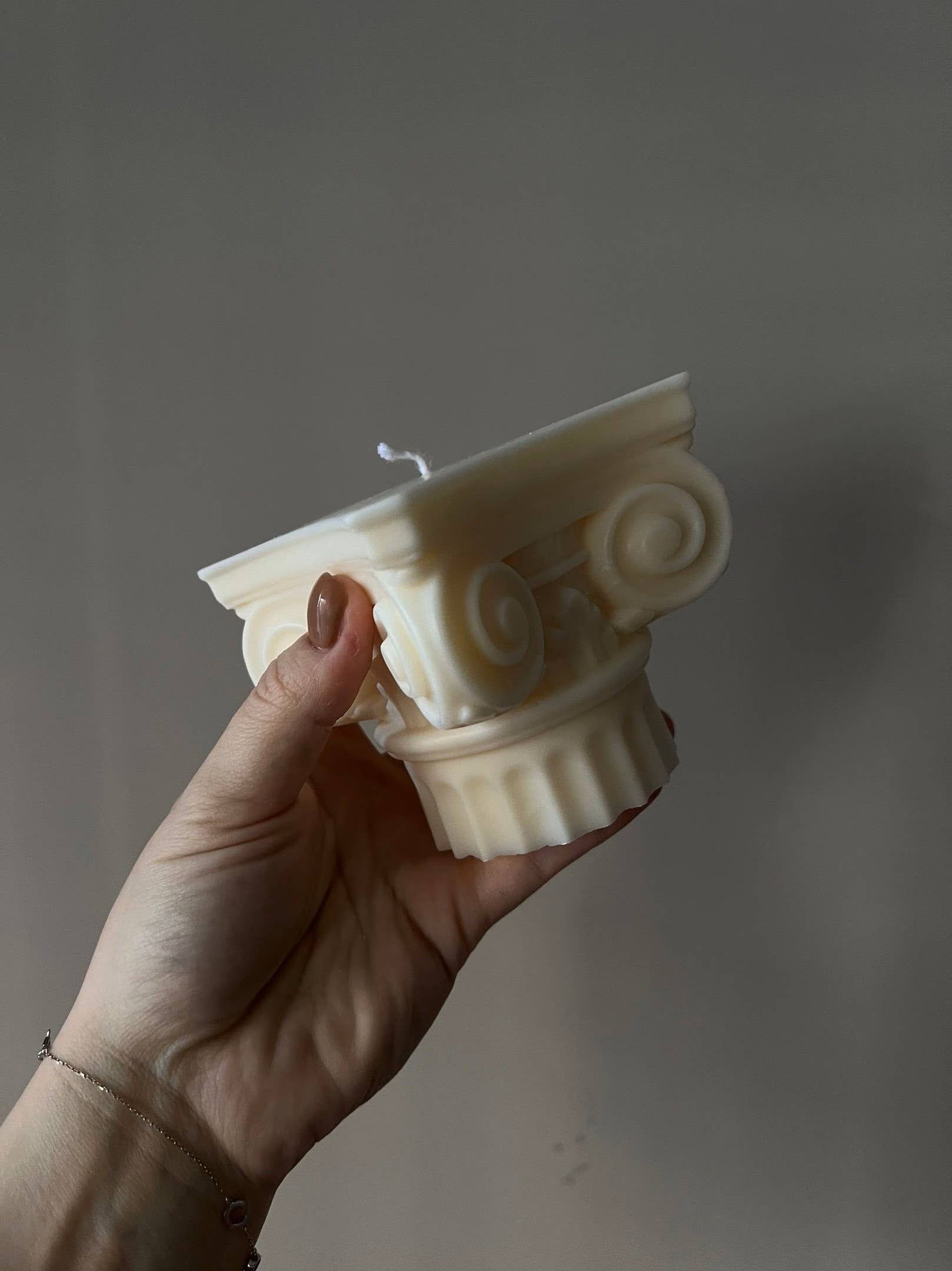 Agaboo Candle - Wholesale Novelty Candle - Roman Column Candle 3-1/4x3-3/4in - Sculptural2