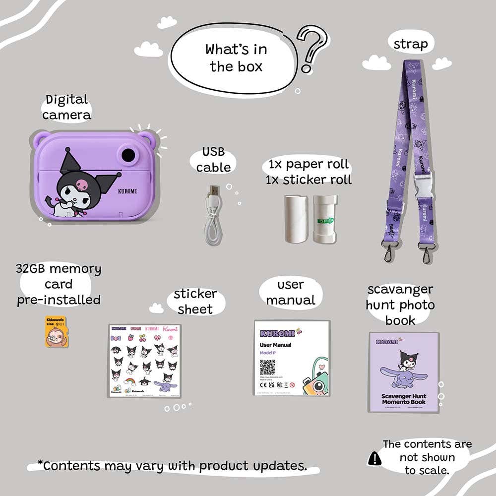 kiimento (formerly Kidamento) – Engroshandel Elektronisk legetøj - Børn og baby – Kuromi | Print Kamera7
