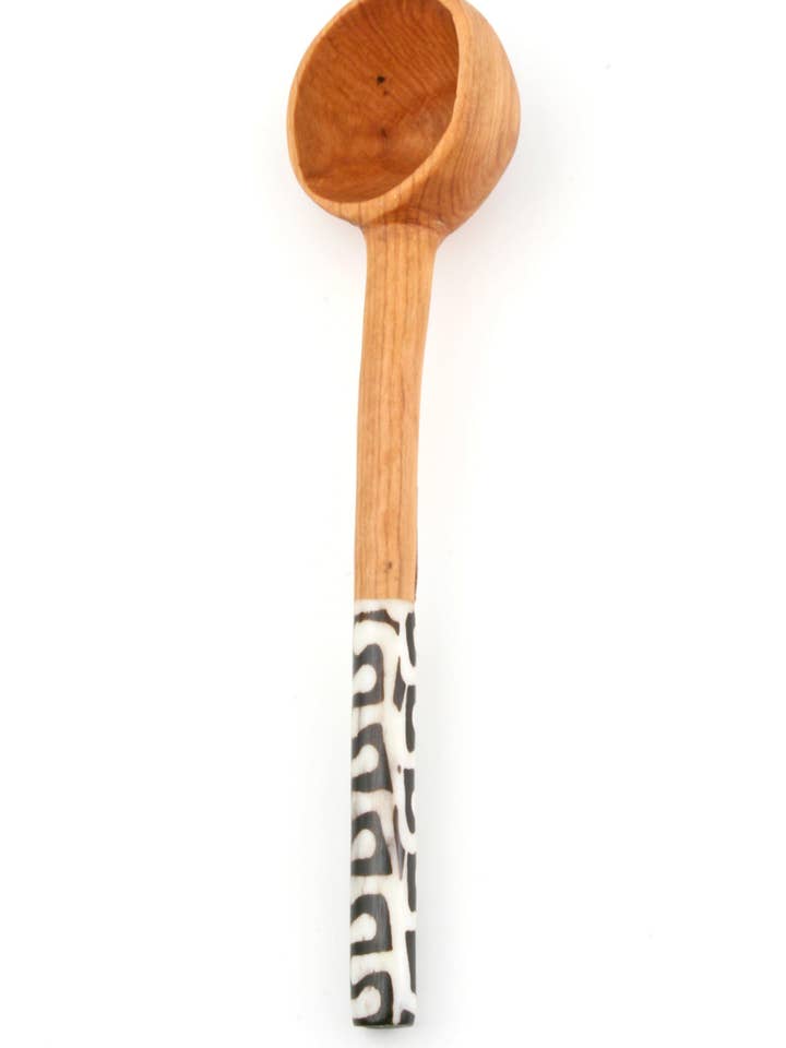 Coffee Scoop with Batik Bone Handle for wholesale by Swahili | AFRICAN MODERN