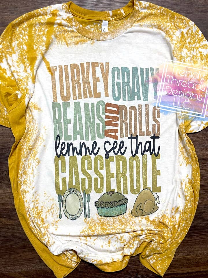 Tyrkiet sovs bønner og ruller lemme se, at gryderet for engroshandel hos Trendy Threads Designs LLC