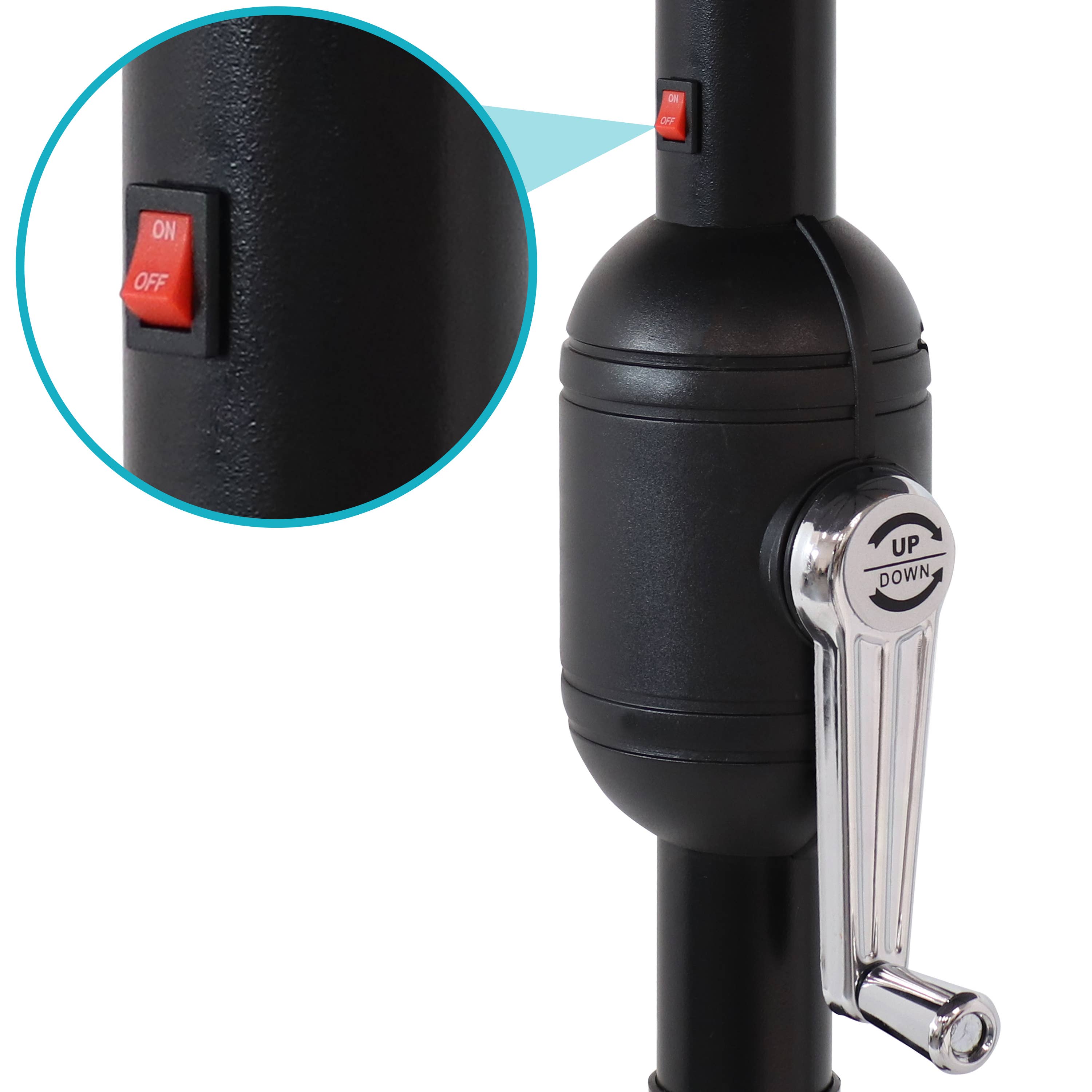 Sunnydaze Decor - Vente Parasol d'extérieur - Parasol de terrasse solaire de 9 pieds avec inclinaison et manivelle, orange11