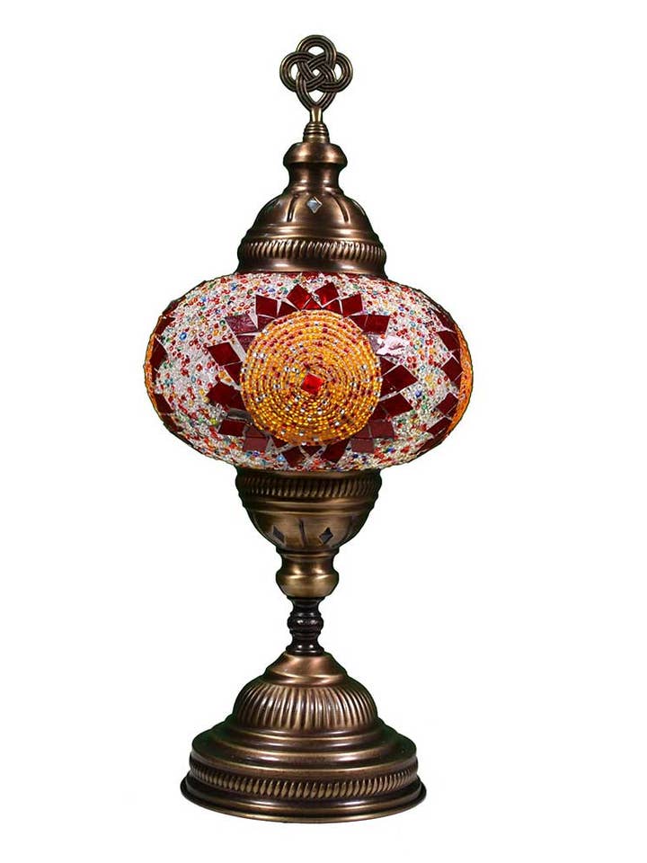 Handmade Turkish Moroccan Style Mosaic LED Table Lamp BSC9 for wholesale by KusKuus