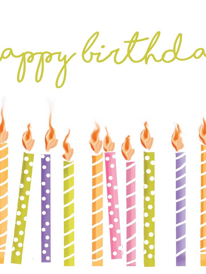 PM129 Happy Birthday Green for wholesale by Stevie Streck Designs