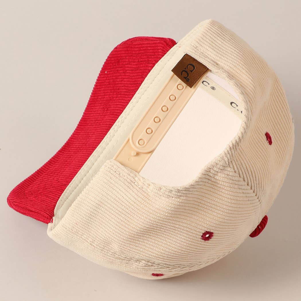 Fashion City – wholesale Baseballkeps - Unisex – Sätt den på min cowboy's Tab tvåfärgad corduroy-keps8