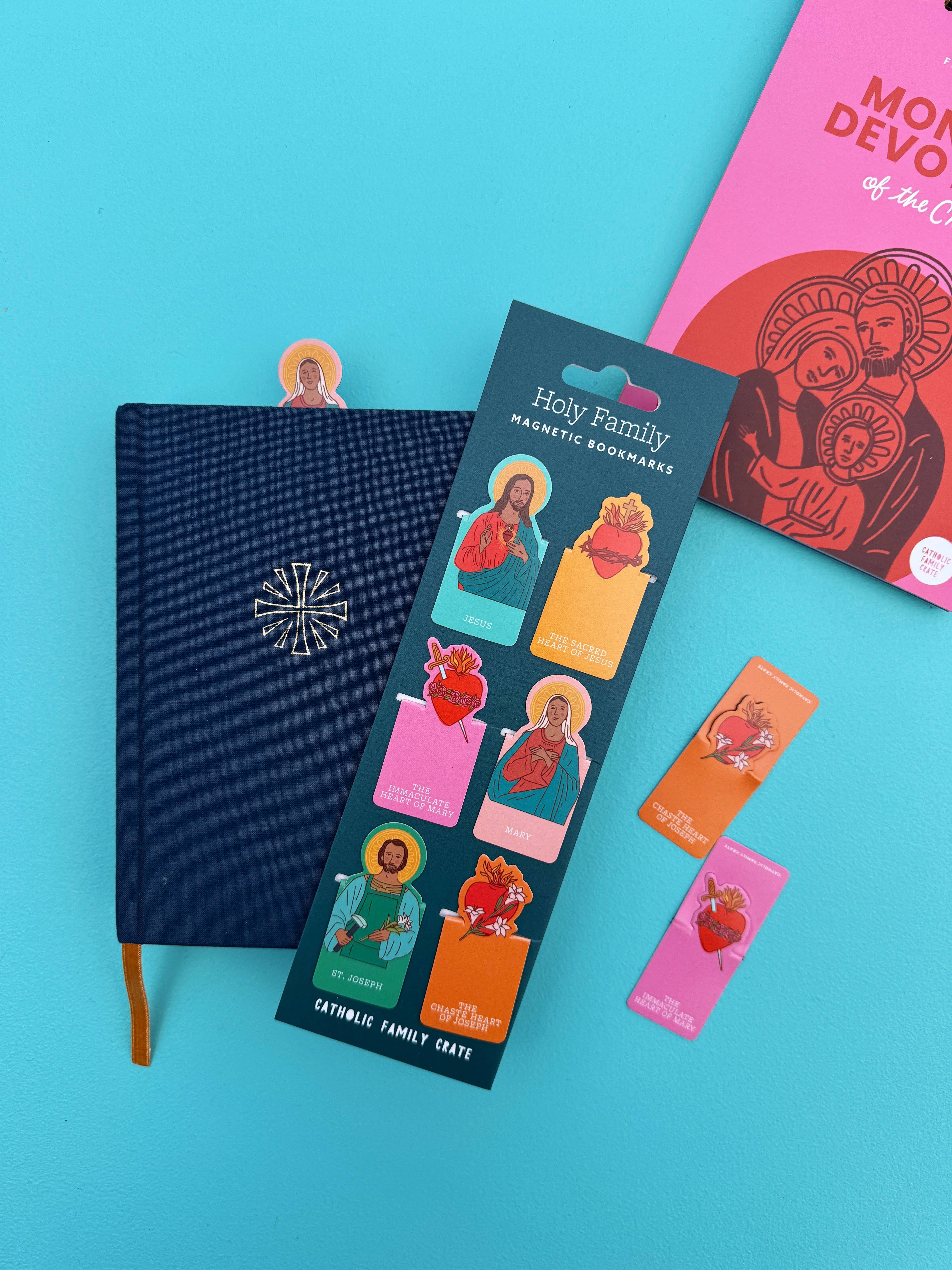 Catholic Family Crate® - Venta al por mayor Marcapáginas - Marcapáginas Magnéticos de la Sagrada Familia1