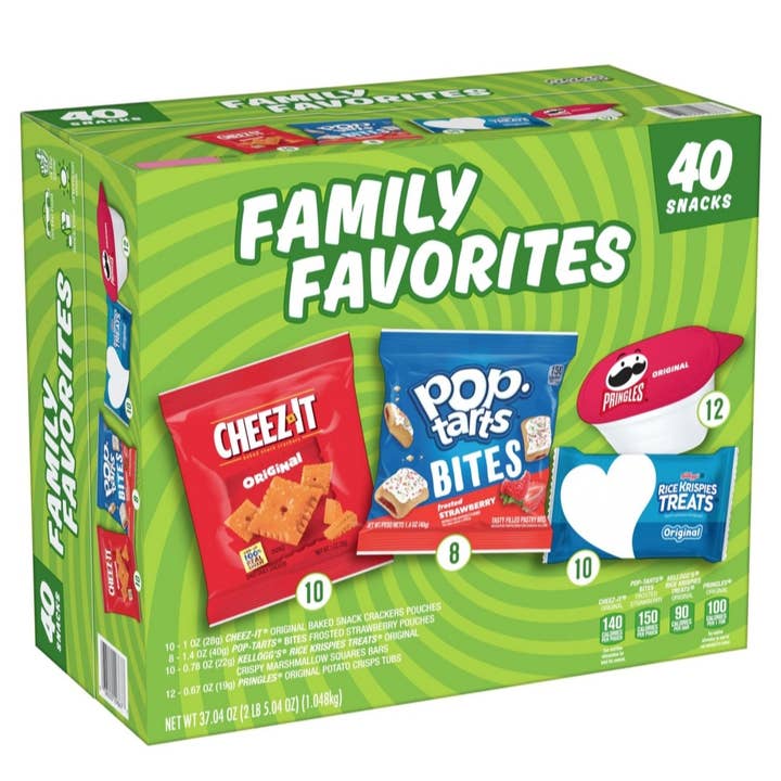 Majestic Wholesale - Wholesale Crackers - Kellogg's Family Favorites Mix, Variety Pack Snacks, 40CT