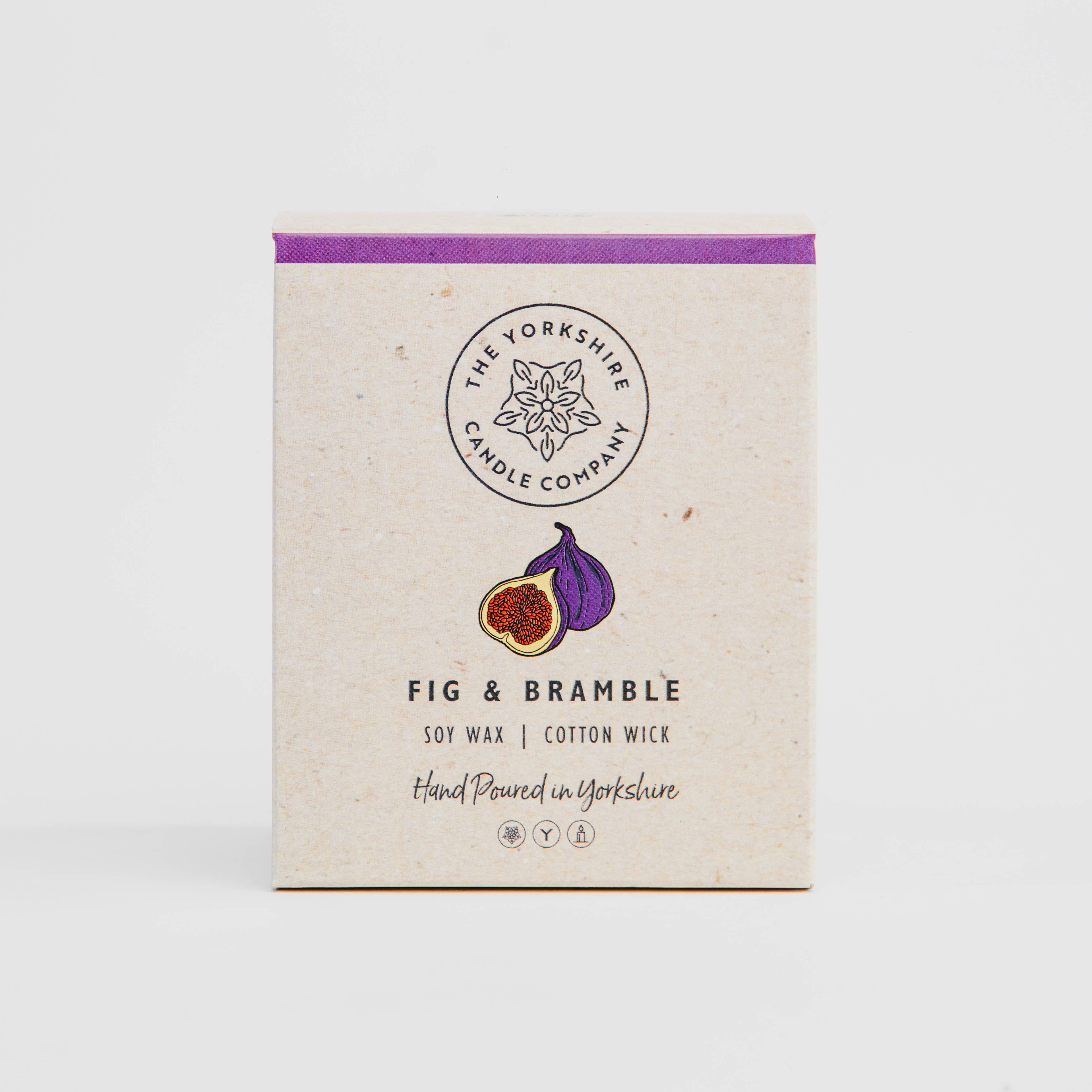 The Yorkshire Candle Company Limited - Wholesale Jar/Filled Candle - Fig & Bramble Glass Tumbler  | Scented Candle | Soy Wax1