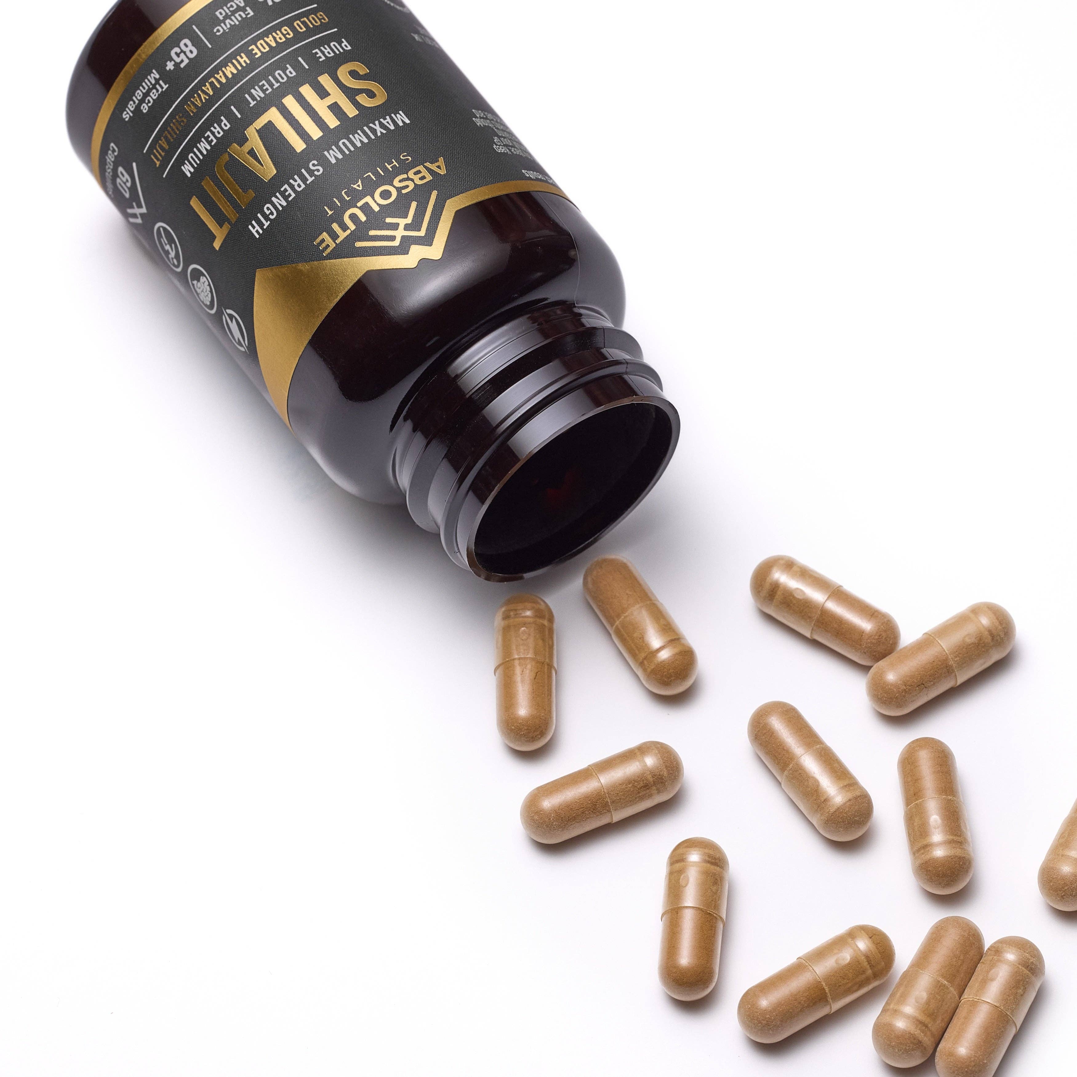 Nutra Brands – wholesale Oral supplement/vitamin – Absolute Shilajit 500mg | 60 Vegan Capsules3