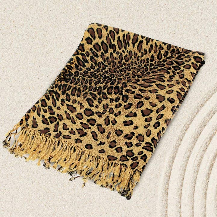Sensibling Corp. - Wholesale Scarf – Women's - Leopard Print Pashmina Scarf Shawl14