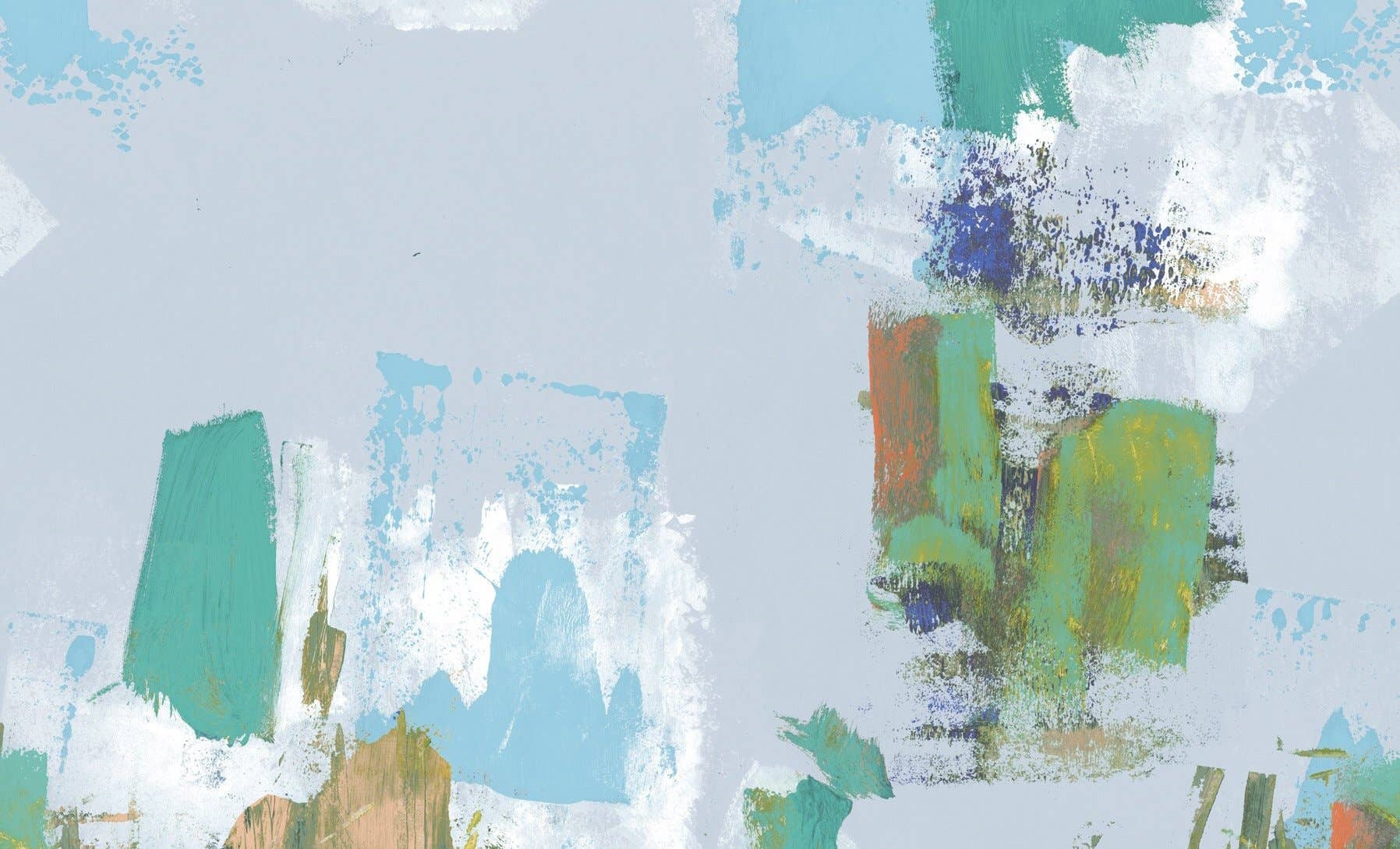 Abstract Painterly Wallpaper- Pastel Blues for wholesale on Faire2