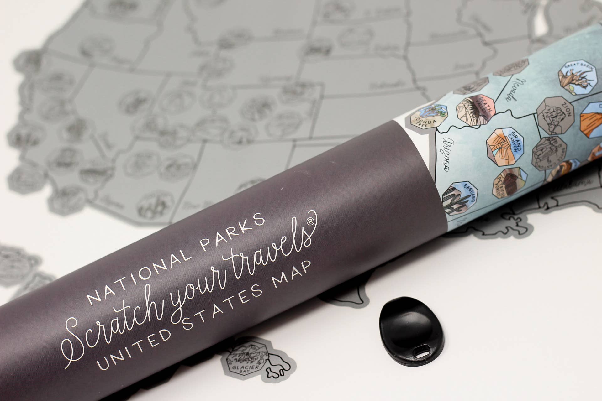 Suade - Wholesale Map - 63 Park US National Parks Scratch Your Travels Map4