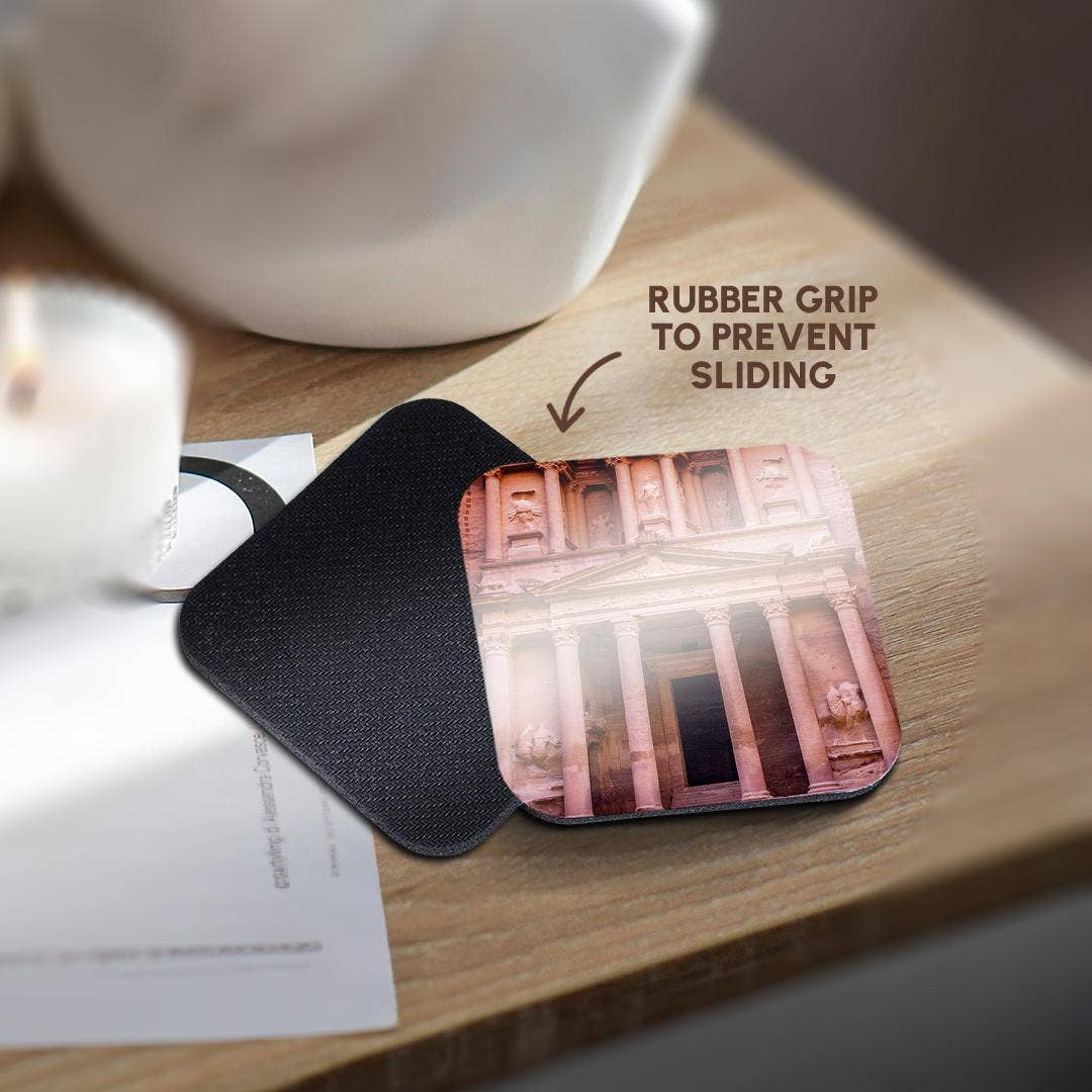 3dRose - Wholesale Coasters - 3dRose, Yellow Treasury Becomes Rose Red in Afternoon, Petra Jordan., Coaster10