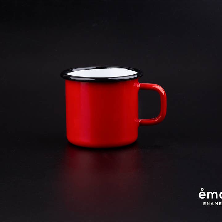 Emalco Enamelware - Wholesale Coffee mug - 13.2 oz Custom Enamel Mug with Your 3 Designs - 48 pcs7