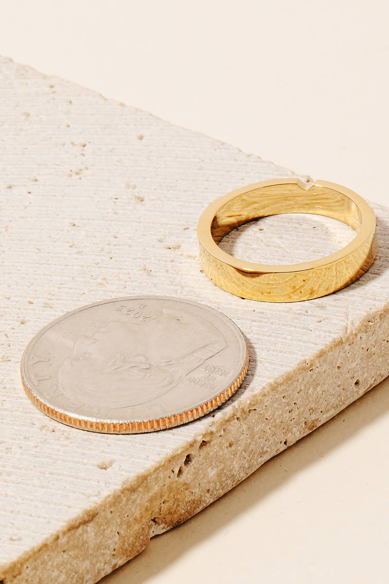 Anarchy Street – Anel de banda por atacado – Tachas de strass em camadas e anel de conchas1