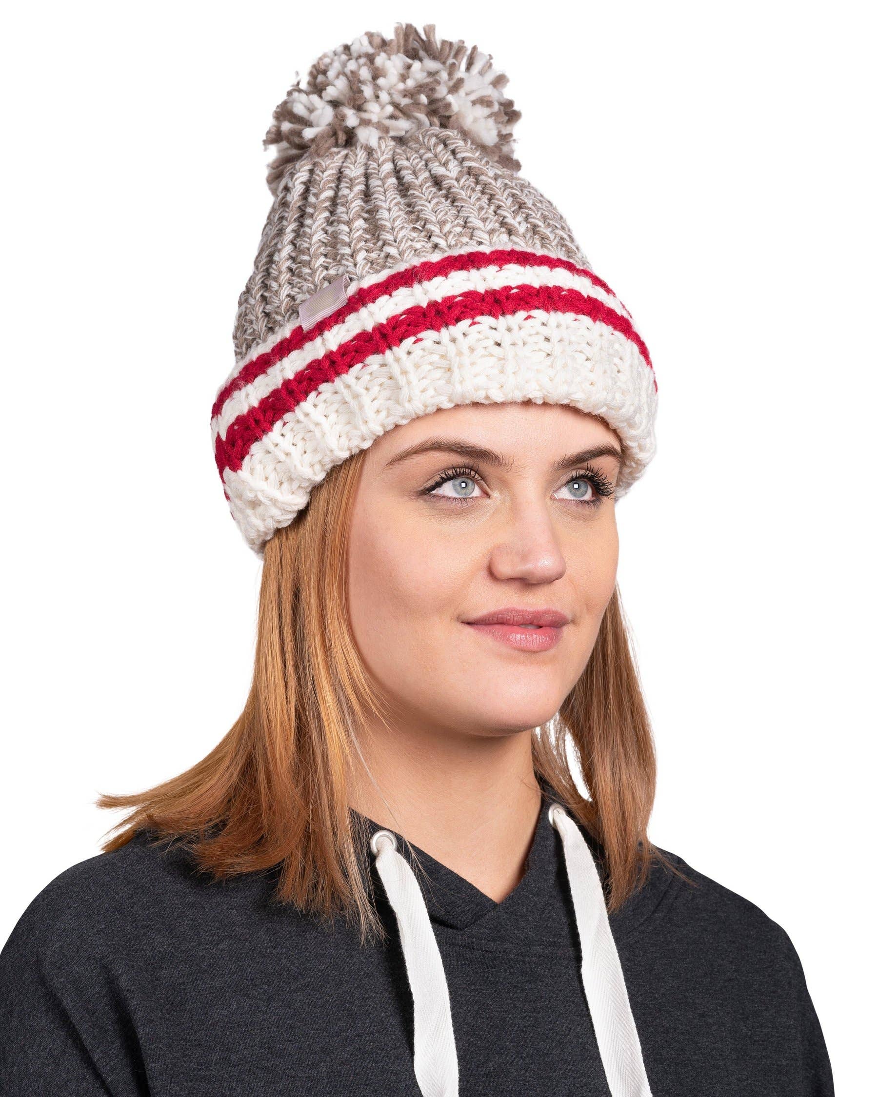 LATTELOVE – Engroshandel Beanie - Dame – Canadiana Beanie af Coffee Shoppe - DK Røget Perle Farve