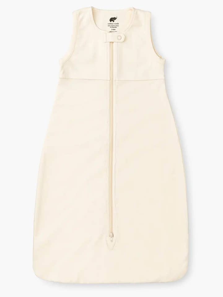 Organic Arms-Out Sleep Bag_Cream for wholesale by Monica + Andy