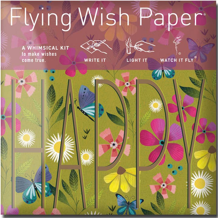 FELIZ / Mini / Kit de Rituales de Deseos de Lujo + Accesorios para venta al por mayor de FLYING WISH PAPER ®