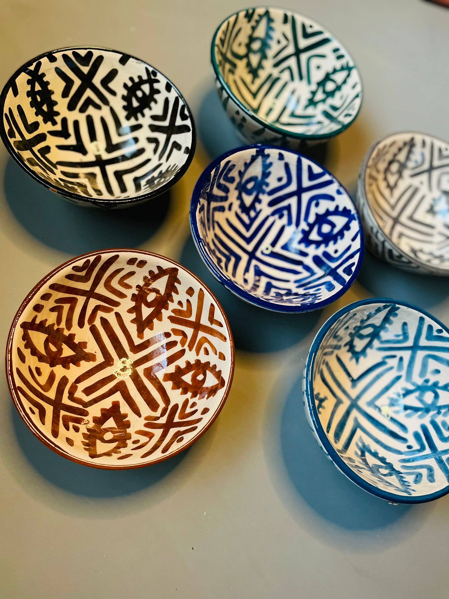 Tamegrouteshop - Vente Assiettes/plats/bols de décoration - Bols marocains faits main 16 cm7