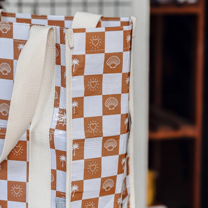 Hello Weekend – wholesale Tote bag – Unisex – Palm trees & hearts - Daily Market Tote Bag with Pocket 5