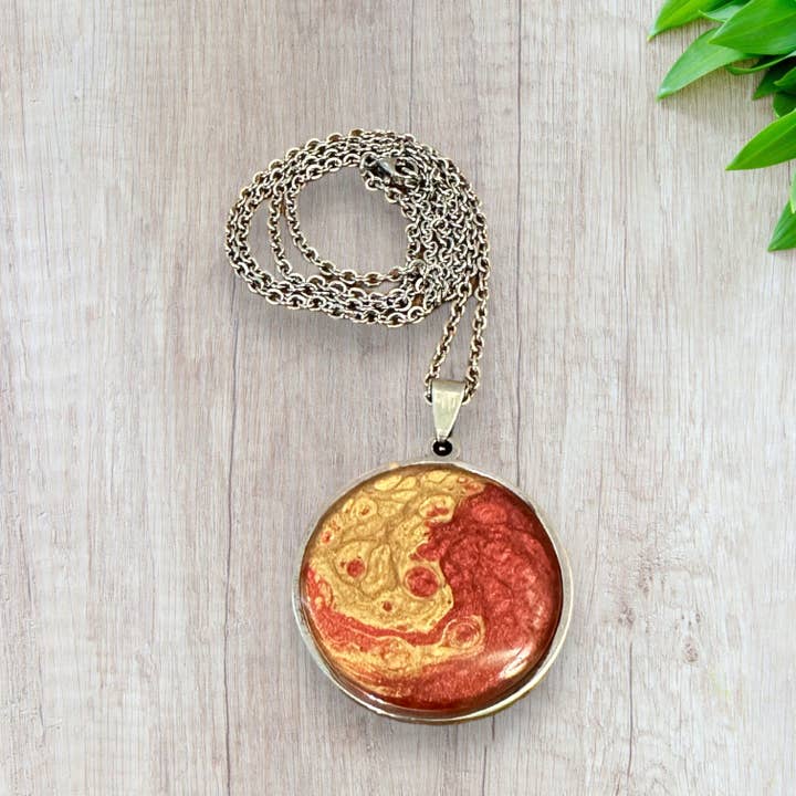 Three Dandelion Wishes - Wholesale Pendant/Charm Necklace - Hand Painted Pendant Necklace3