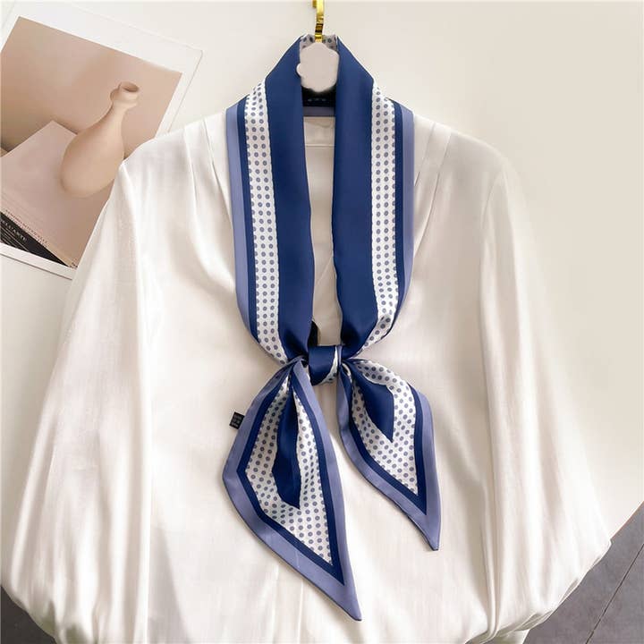 ACCITY - Wholesale Head Scarf - Women's - FASHIONABLE DOUBLE-LAYER RIBBON ANGLED HEAD SCARF_CWASC151511