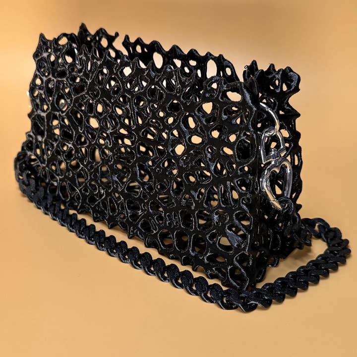<3 Studio - Wholesale Clutch Bag - Women's - Elegant Black Clutch Purse with Chain Strap – Chic Gothic & Cosplay Accessory5
