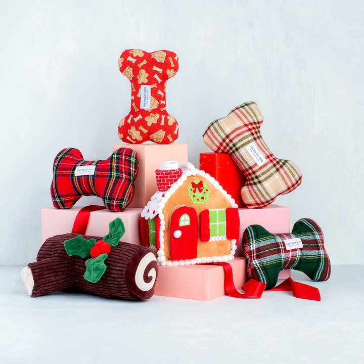 The Foggy Dog - Wholesale Pet Plush Toy - Dog - Gingerbread House Interactive Snuffle Holiday Dog Toy4