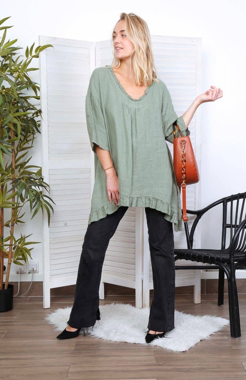 LÉA & LUC - Wholesale Tunic - Women's - 100% Linen Tunic REF.107684