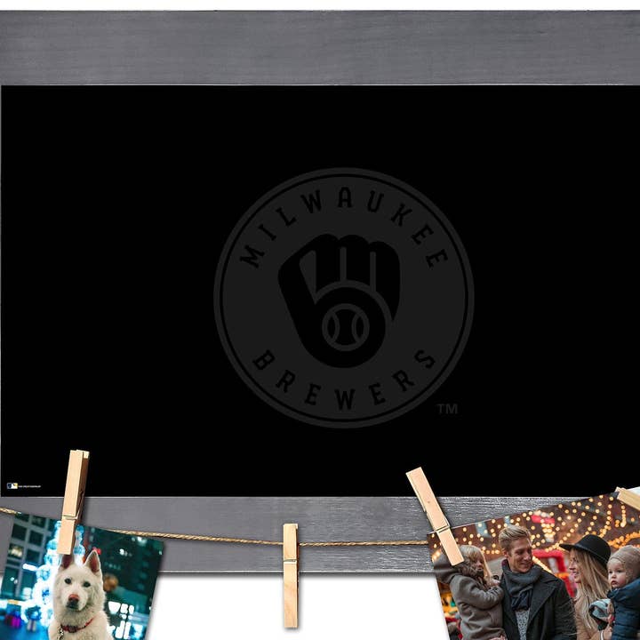 Milwaukee Brewers Blank Chalkboard With Frame & Clothespins for wholesale by Fan Creations