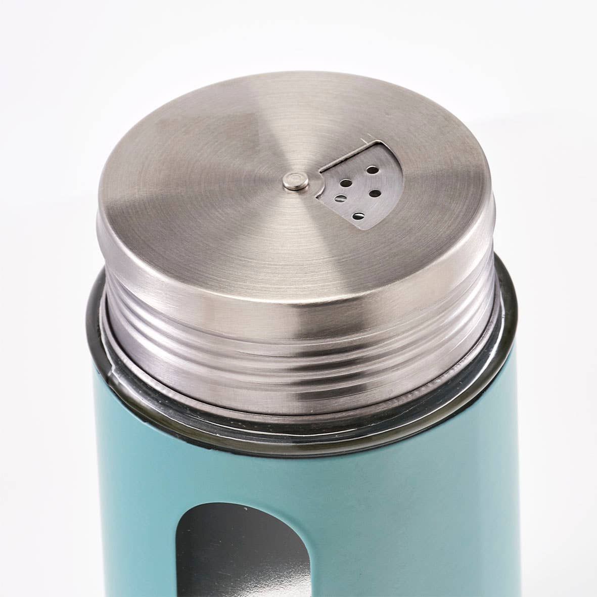 menta Barattolo per spezie in vetro, metallo e acciaio inox, eucalyptus in vendita all'ingrosso su Faire4