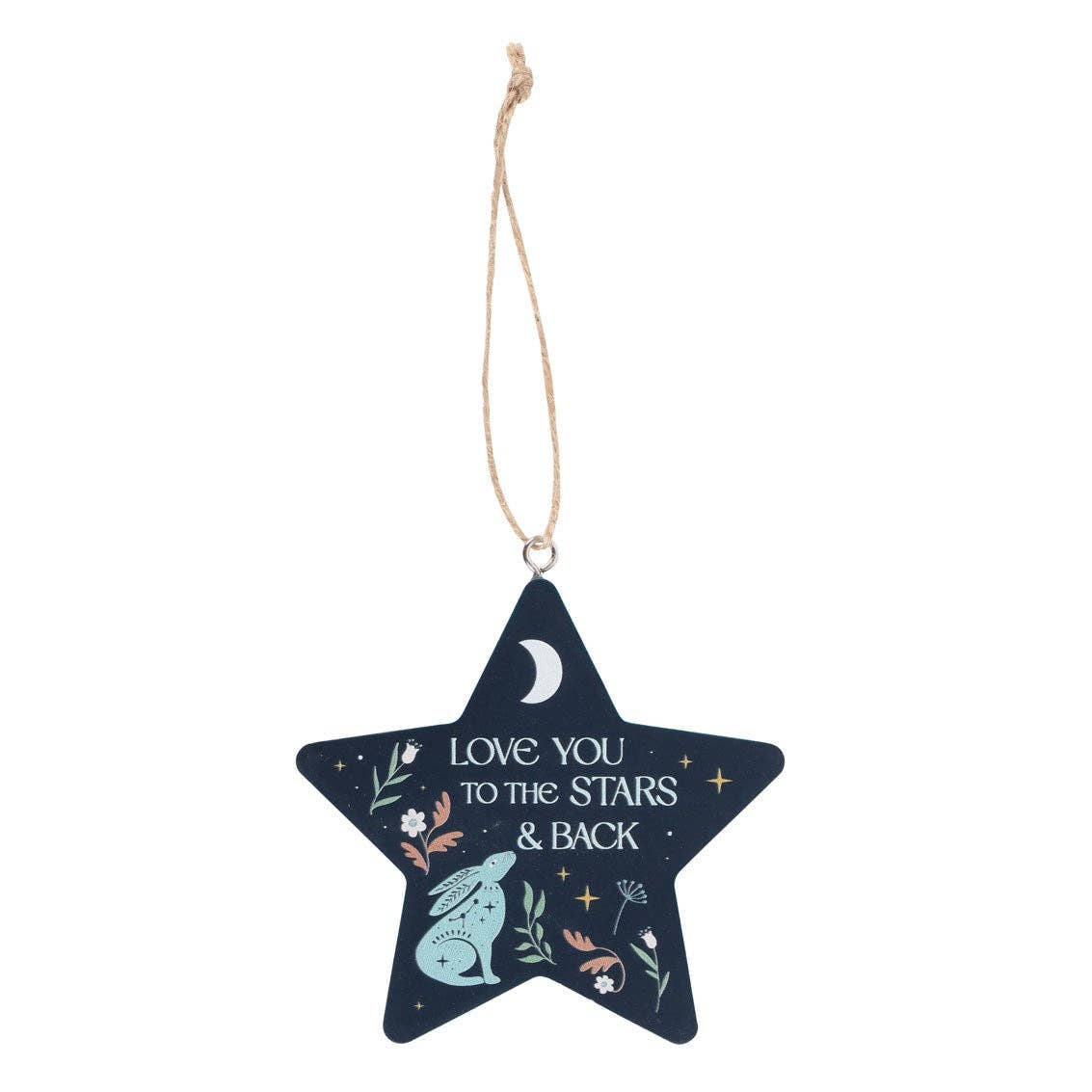 Something Different Wholesale – wholesale Ornament – Love You to the Stars and Back Hare Hanging Decoration1