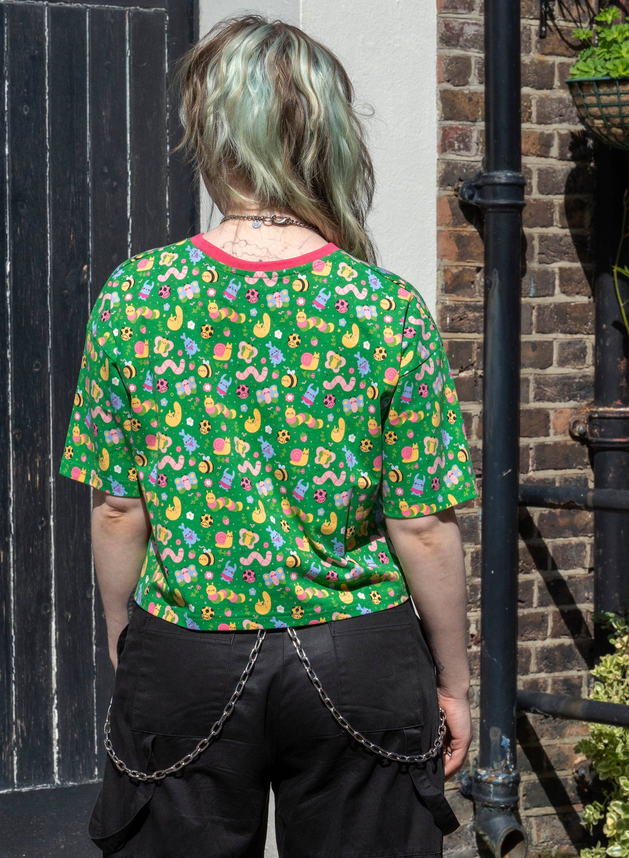 Rebel Romance – wholesale T-shirt – women's – Rebel Romance x Dipstick Store Bugs Cropped Boxy Tee2