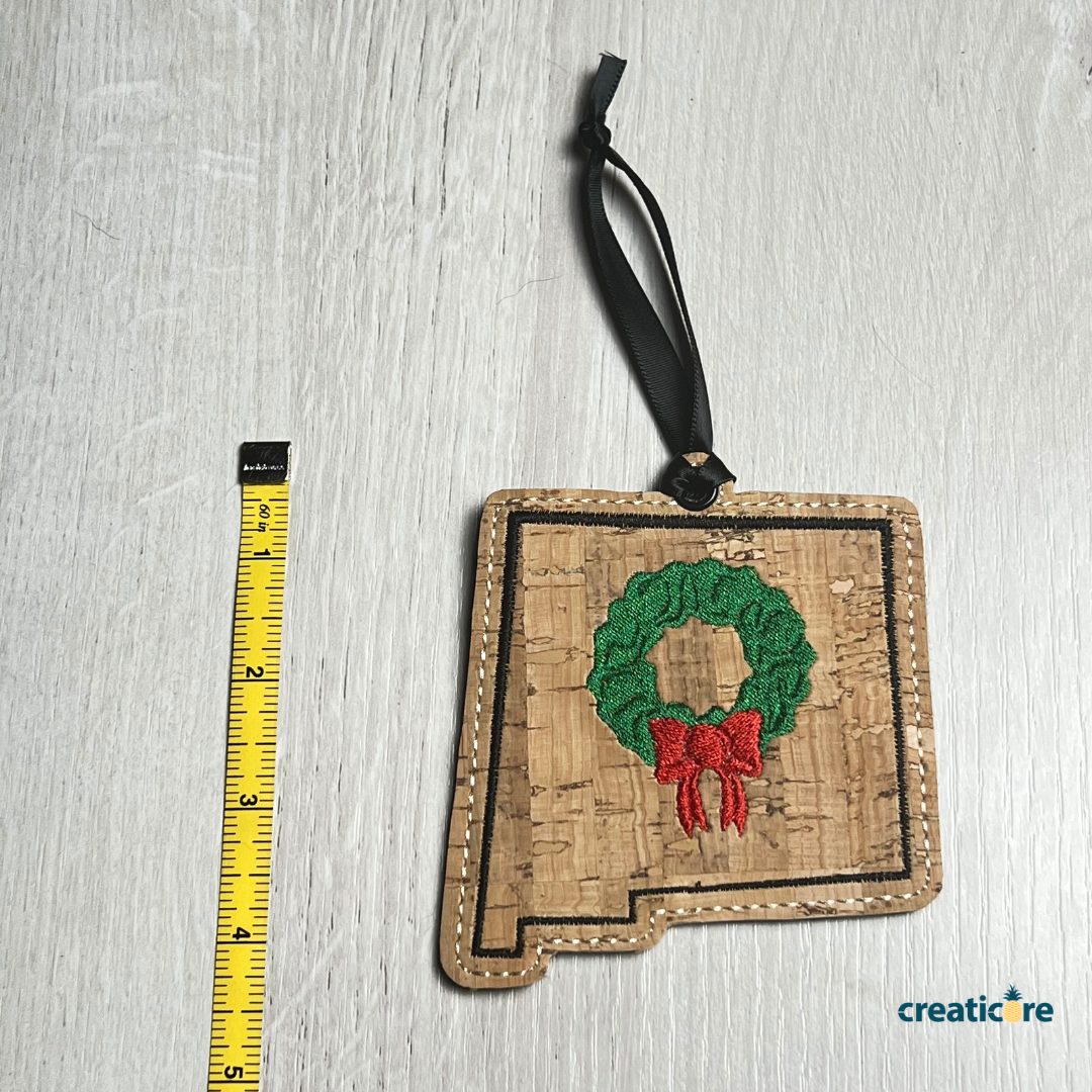 Creaticore Studio - Wholesale Ornament - New Mexico State Cork Ornament2