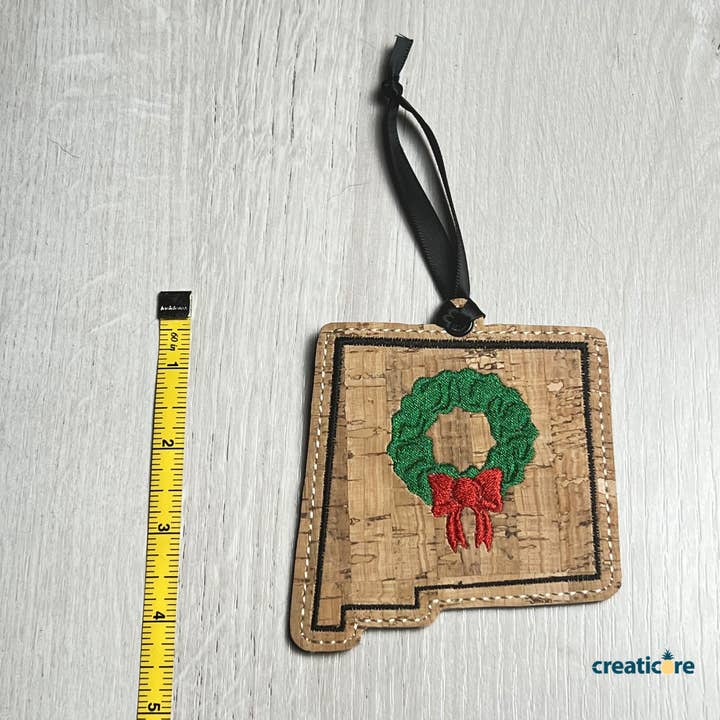 Creaticore Studio - Wholesale Ornament - New Mexico State Cork Ornament2
