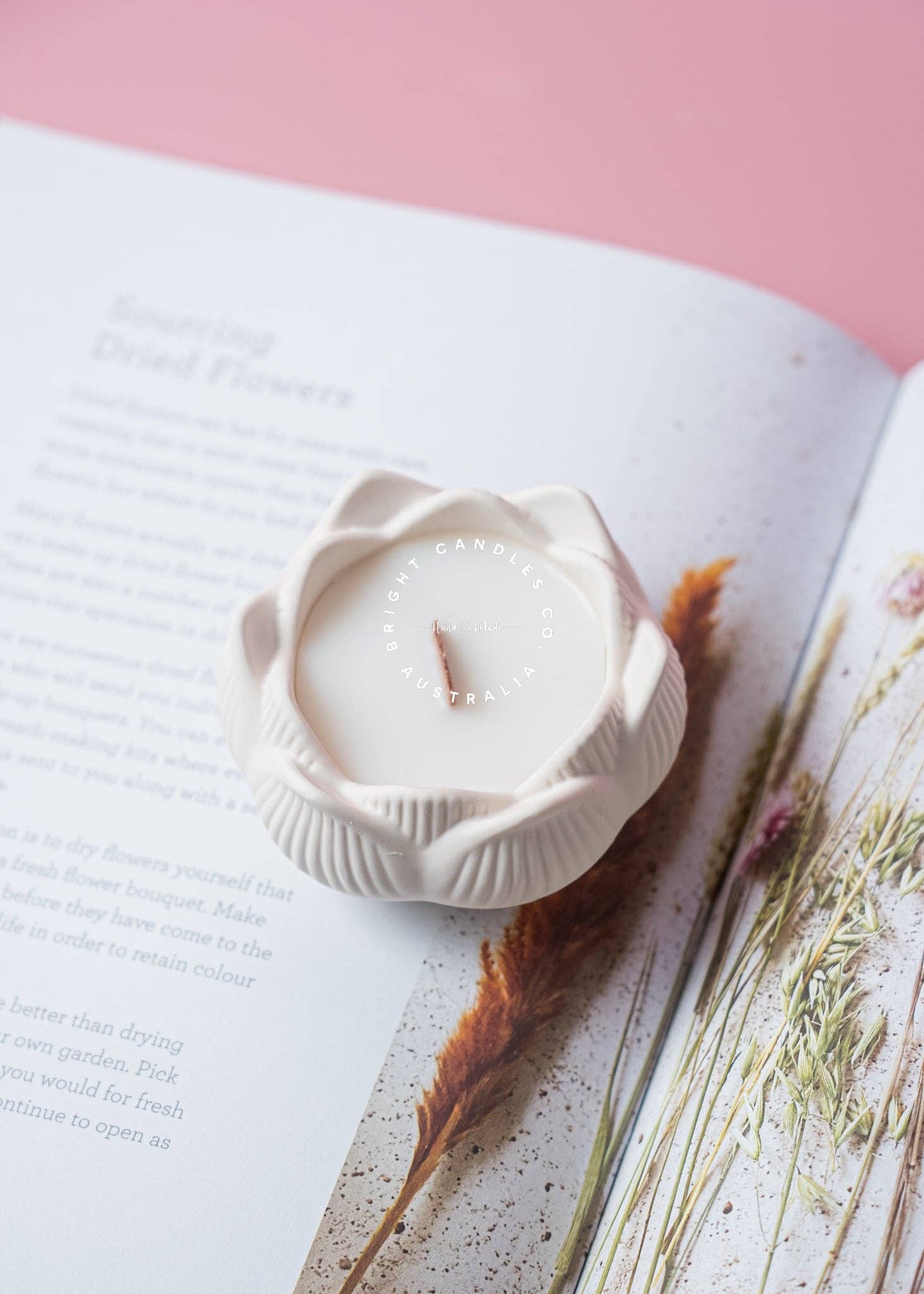 Bright Candles Co. – Vela em jarro/copo por atacado – Vela de Vaso Perfumada Lotus1