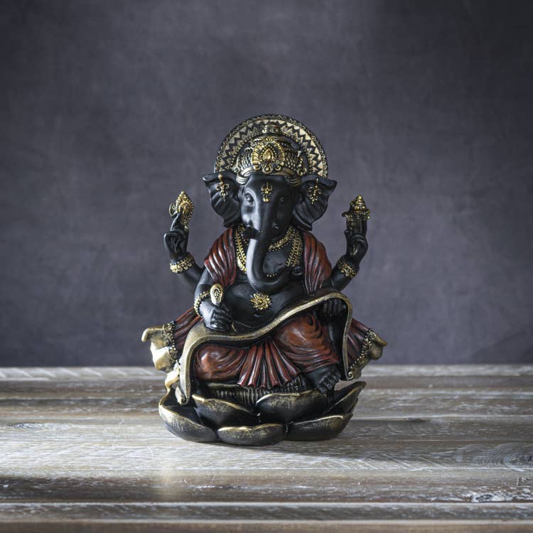Pacific Trading - Wholesale Decorative Figurine - Ganesha Writing on Sacred Scroll0