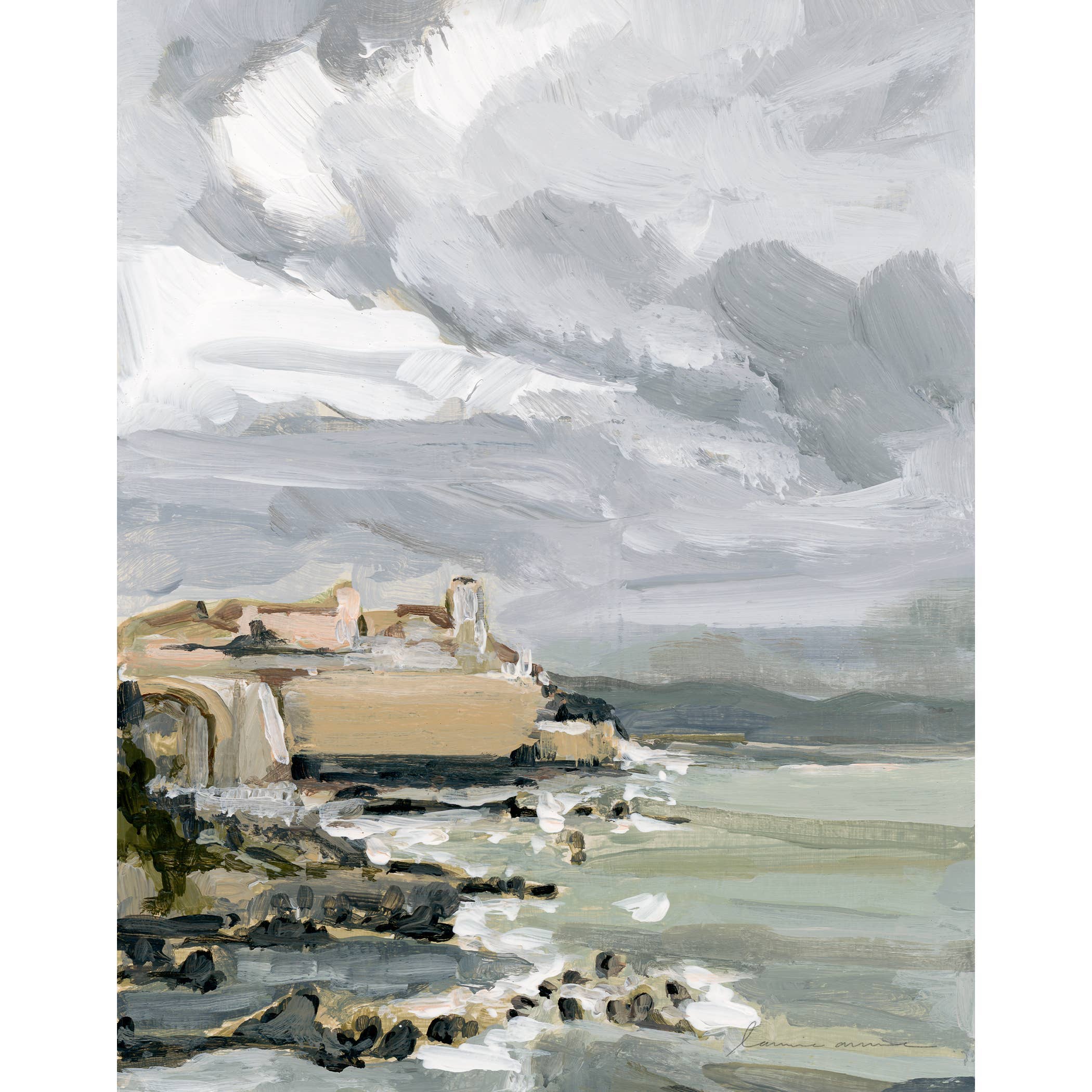 Laurie Anne Art - Wholesale Art Print - French Coastline Wall Art - Antibes Coast2