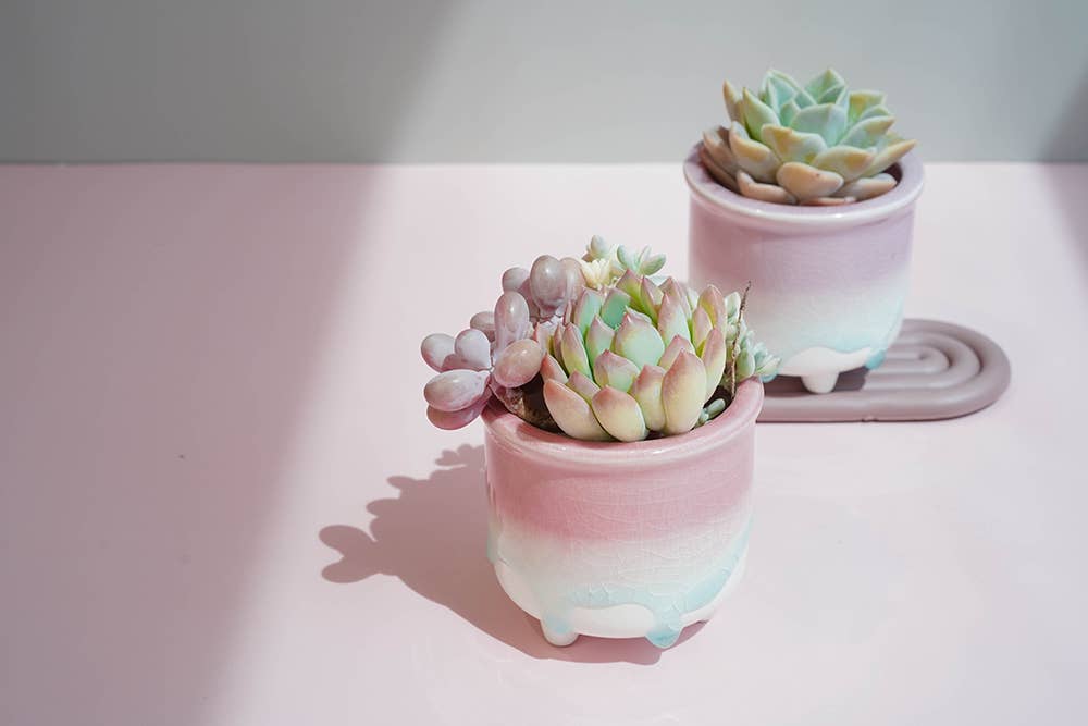 Springer Décor - Vente Pot - Pot à glaçure bleue coulante4