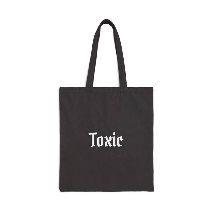 Toxic Canvas Tote Bag for wholesale by Salty Skeleton Co.