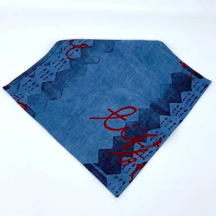 Bandana - Indigo för wholesale av Letterpress PLAY